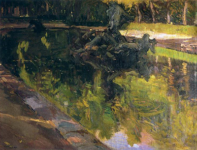 Fountain of Neptune, La Granja Joaquin Sorolla